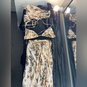 Fashion Nova Animal Print Bikini Set